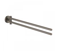 Grohe - Essentials porte-serviettes, hard graphite brossé (40371AL1)