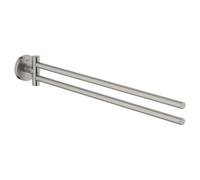 GROHE Serviettes Essentials 40371DC1 – 2 bras pivotant, 43,9 cm, Supersteel