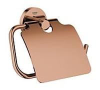 Grohe Essentials porte- WC 40367DA1 warm sunset, avec couvercle, fermeture dissimulée