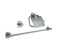 GROHE Essentials - Ensemble accessoires WC 3 en 1 supersteel