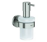 Grohe Essentials Seifenspender 40448DC1 supersteel, avec Halter