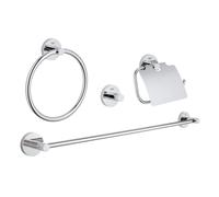 Grohe Essentials Set d'accessoires de salle de bains, 40776001,