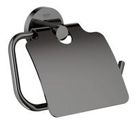Grohe Essentials porte- WC 40367A01 graphite dur, avec couvercle, fermeture dissimulée