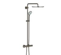 Euphoria System 310 Colonne de douche avec thermostatique pour montage mural, Hard Graphite brossé (26075AL0)