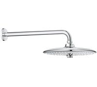 Grohe Euphoria douche à effet de pluie avec bras 26x26 cm ronde StarLight Chrome 26458000