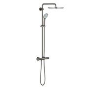 Grohe Euphoria ensemble de douche mural avec thermostat avec douche pluie Hard Graphite 26075A00