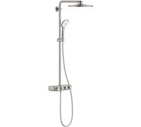 Grohe Euphoria ensemble de douche mural avec thermostat oui SuperSteel 26507DC0
