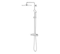 Grohe Euphoria System 310 ensemble de douche pluie apparent - thermostatique - douche de tête Ø 31 cm - douchette 3 jets - chrome 26075001