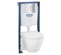 Grohe Solido kit châssis avec cuvette, abattant et bouton avec vortex 102514SH00