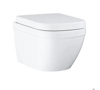 Grohe - Euro ceramic WC suspendu compact sans bride avec abattant frein de chute (Eurocompact)