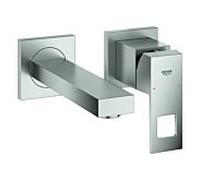 Grohe Eurocube 19895DC0 supersteel, mitigeur lavabo 2 trous, saillie 17, 2000 cm