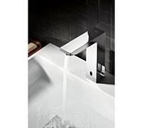 GROHE Eurocube E - Robinetterie de lavabo électronique sans contact avec mitigeur sans garniture de vidage chrome