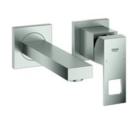 Grohe Eurocube Mélangeur lavabo 2 trous, montage encastré, saillie 171mm, 19895DC0, Couleur: acier super