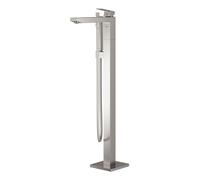 Grohe Eurocube Mitigeur monocommandé pour bain, au sol, saillie 298mm, avec accessoires, 23672DC1, Couleur: acier super