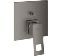 Grohe Eurocube Mitigeur monocommandé pour bain, montage encastré, inverseur automatique, 24062AL0, Couleur: graphite dur brossé