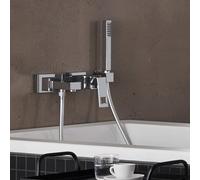 Grohe Eurocube Mitigeur de baignoire en applique, Mitigeur monocommande, 23141000,