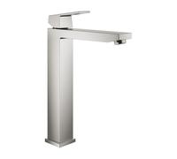 Grohe Eurocube mitigeur lavabo superacier, taille XL, corps lisse, pour lavabos sur pied