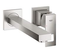 GROHE Mitigeur lavabo Eurocube 23447DC0 2 trous, saillie 231 mm SuperSteel