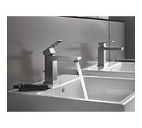 GROHE Mitigeur monocommandé Eurocube 23445DC0 M-Size vidage à tirette saillie 133mm acier super