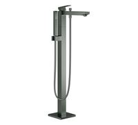 Grohe Eurocube Mitigeur monocommandé pour bain, au sol, saillie 298mm, avec accessoires, 23672AL1, Couleur: graphite dur brossé