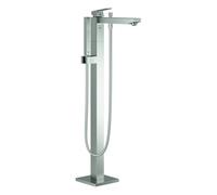 Grohe Eurocube Mitigeur monocommandé pour bain, au sol, saillie 298mm, avec accessoires, 23672DC1, Couleur: acier super