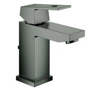Grohe Eurocube Mitigeur monocommandé pour lavabo, S-Size, vidage à tirette, saillie 99mm, 23127AL0, Couleur: graphite dur brossé