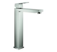 Grohe Eurocube Mitigeur monocommandé pour lavabo, XL-Size, saillie 180mm, sans vidage, 23406DC0, Couleur: acier super