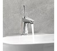 Grohe Eurodisc Joy mitigeur lavabo 23425000 chromé , taille S, avec garniture de vidage , EcoJoy