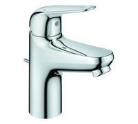 Grohe Euroeco Mitigeur monocommandé pour lavabo, S-Size, saillie 103mm, vidage à tirette plastique, 23262001