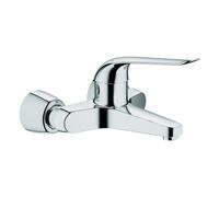 Grohe Euroeco Special Mitigeur monocommandé pour lavabo, montage apparent, saillie 221mm, sans vidage, raccords S verrouillables, 32779000
