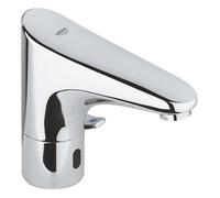 GROHE Europlus E robinet de lavabo à économie d'eau infrarouge avec mitigeur à alimentation par batterie 6V chrome 36207001