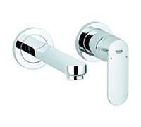 GROHE Mitigeur lavabo Eurosmart Cosmopolitan match0 19381000 – 2 trous chromé, saillie 17 cm