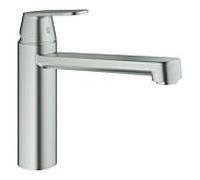 GROHE Mitigeur pour évier Eurosmart Cosmopolitan 30193DC0, saillie 221mm, orientable, acier super
