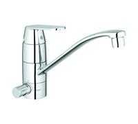 Grohe Mitigeur monocommande Ã©vier Eurosmart Cosmopolitan Ã bec plat, dispositif de prÃ©-fermeture intÃ©grÃ© - FG-31161000
