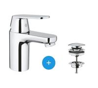 Grohe Eurosmart Cosmopolitan mitigeur lavabo 23925000 Taille S, vidage, avec mousseur, chromé