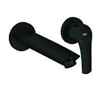Grohe Eurosmart kit de finition 293382433 mur 2 trous mitigeur lavabo , saillie 211mm, noir mat