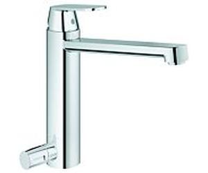Grohe Eurosmart mélangeur de cuisine 30195000, chromé cosmopolite, bec moyen-haut, robinet d'arrêt