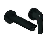 Grohe Eurosmart mitigeur de lavabo 2 trous, montage encastré, saillie 209mm, sans garniture d'écoulement, 293382433, Couleur: noir mat