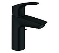 Grohe Eurosmart Mitigeur monocommandé pour lavabo, S-Size, saillie 109mm, vidage à tirette, EcoMode, 329262433, Couleur: noir mat