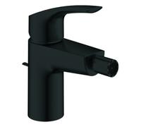 Grohe Eurosmart mitigeur monocommandé pour bidet, M-Size, saillie 115mm, vidage à tirette, 329292433, Couleur: noir mat