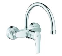 GROHE Eurosmart Mitigeur monocommandé pour évier, saillie 244mm, montage mural, orientable, 32482003