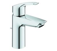 Grohe Eurosmart Mitigeur monocommandé pour lavabo, S-Size, saillie 109mm, vidage à tirette hybride, chrome, 23456003