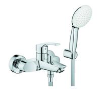 Grohe Eurosmart robinetterie de baignoire monocommande, montage en saillie, avec ensemble de douche, saillie 188mm, 25276003