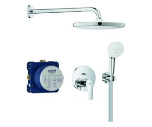 Grohe Eurosmart système de douche, encastré, Set avec accessoires Tempesta 250, 25288000