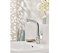 GROHE Mitigeur lavabo Eurostyle 23569003 – Chromé, Taille L, Poignée ouverte, Garniture de vidage