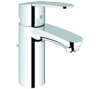 GROHE Eurostyle Cosmopolitan - Mitigeur monocommande lavabo taille S adapté aux chauffes-eau à écoulement libre avec garniture de vidage chrome