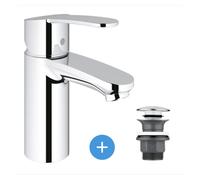 Grohe - Eurostyle Cosmopolitan Set Mitigeur lavabo Taille S + Bonde clic clac Grohe pour lavabo avec trop-plein (3246820E-CLICCLAC)