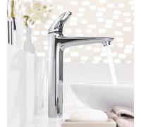 Grohe Eurostyle mitigeur lavabo 23570003 chromé , taille XL, sans déchets, poignée ouverte