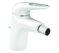 Grohe Eurostyle mitigeur monocommandé pour bidet, saillie 113mm, vidage à tirette, manette ouverte, 33565LS3, Couleur: Blanc Lune