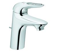 Grohe Eurostyle Mitigeur monocommandé pour lavabo, S-Size, saillie 110mm, vidage à tirette, Grohe Zero, manette ouverte, 23564003